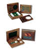 Golf Design gift sets in custom logo wooden boxes